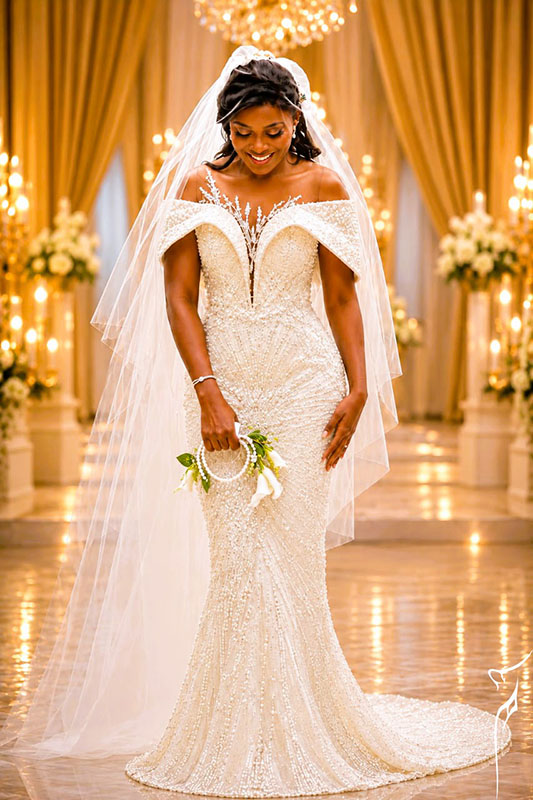Robe de mariée blanche haute couture - Collection Love & Love