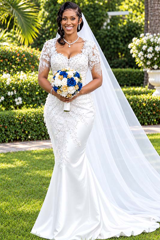 Robe de mariée blanche haute couture - Collection Love & Love